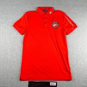 J.Lindeberg Regular Fit Youth Small Red Junior Golf Academy Lightweight